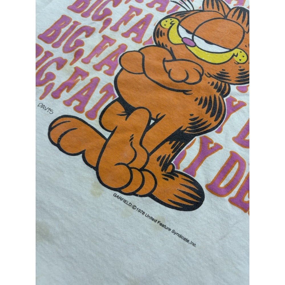 Vintage 1978 Garfield All Over Print T-Shirt Boxy Small‎ Single Stitch Made USA - Picture 3 of 15